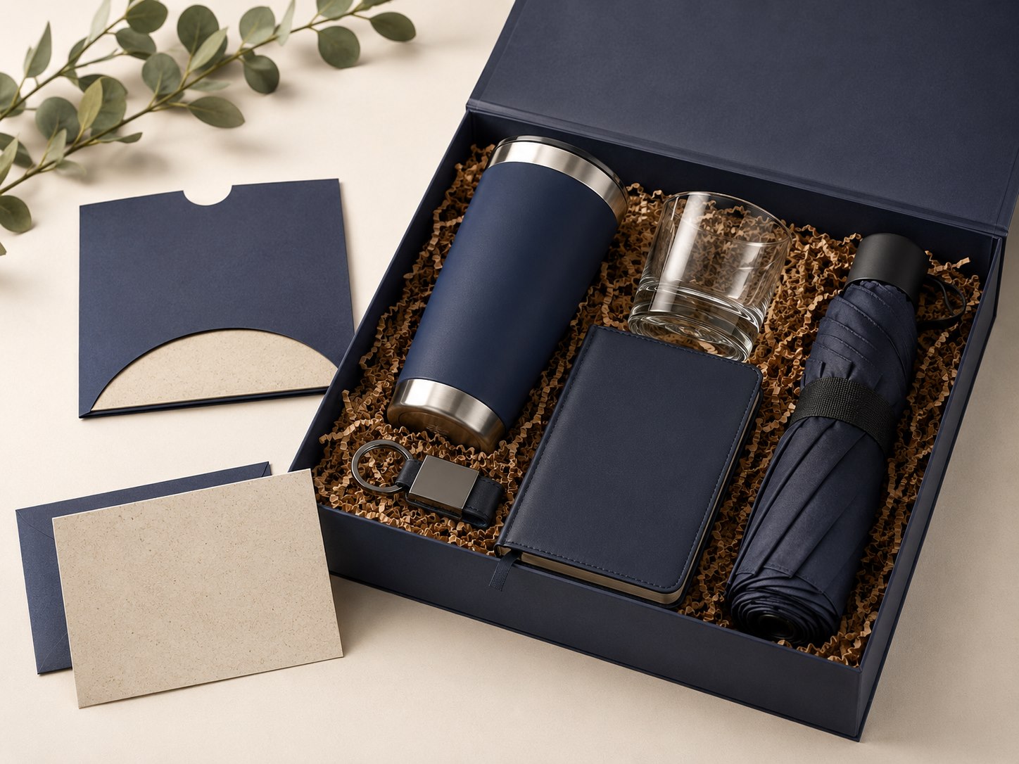 Custom client appreciation gift box with premium business gift items