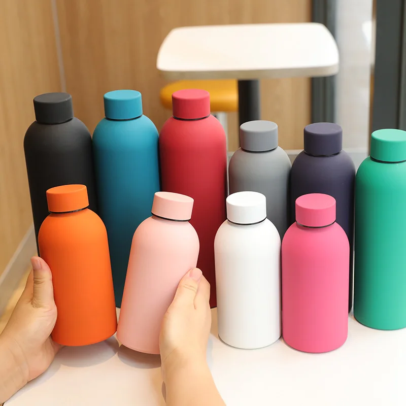 Custom matte bottle range in multiple colours and sizes