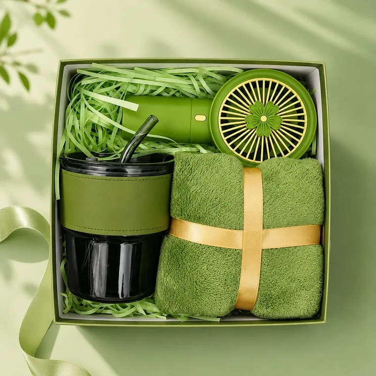 Compact seasonal gift set arranged in a lightweight presentation box