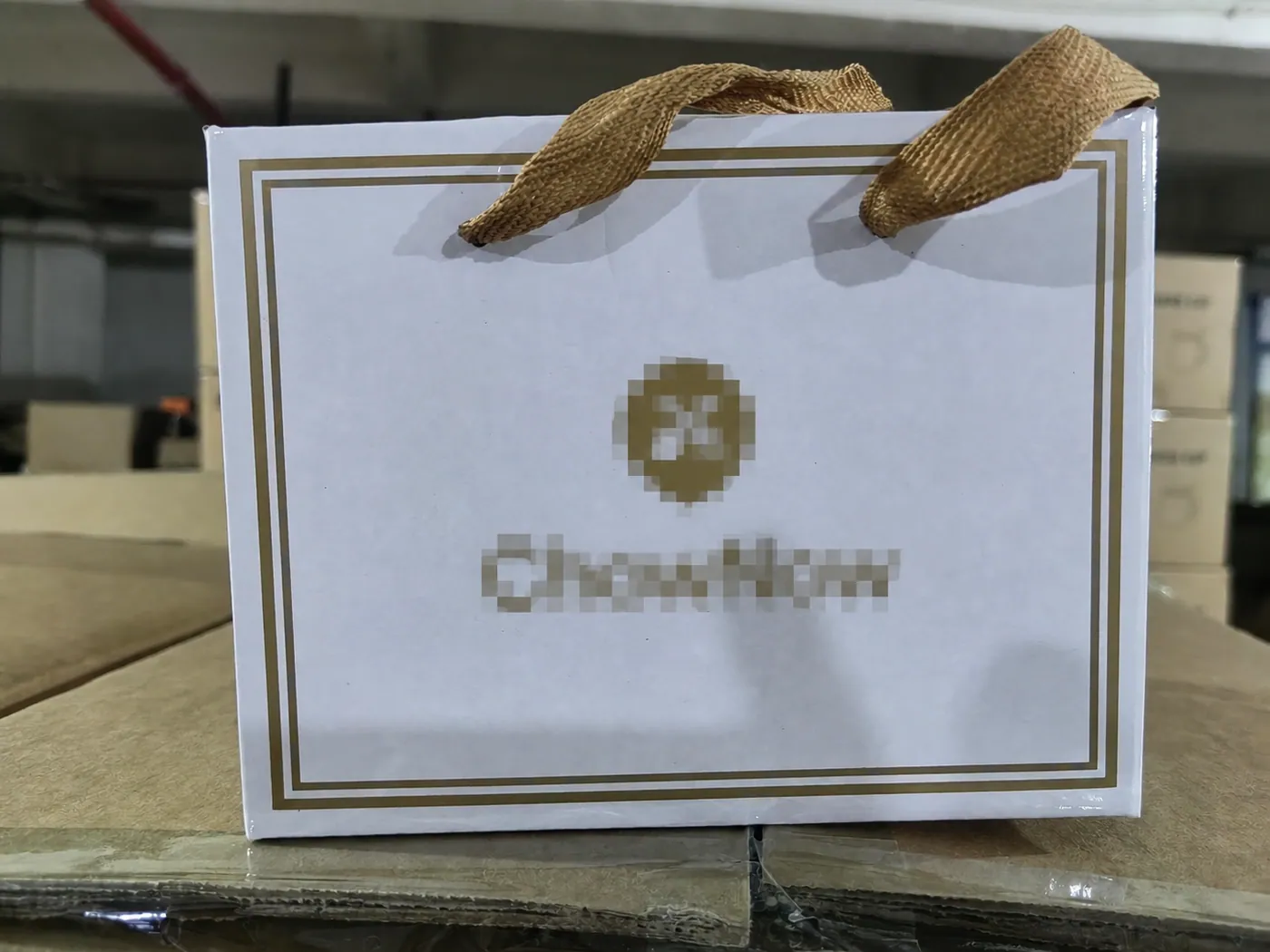 Anonymized custom gift box production sample