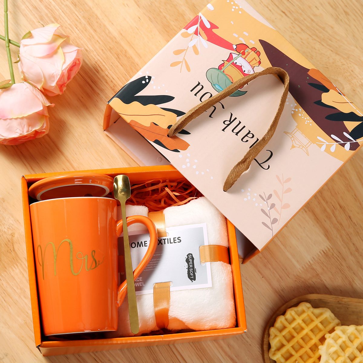 Ceramic Mug and Towel Gift Set — view 2