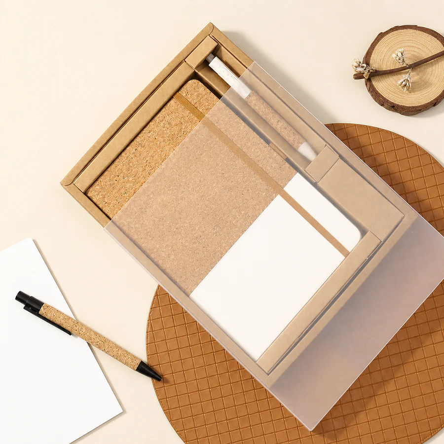 Cork Notebook Gift Set