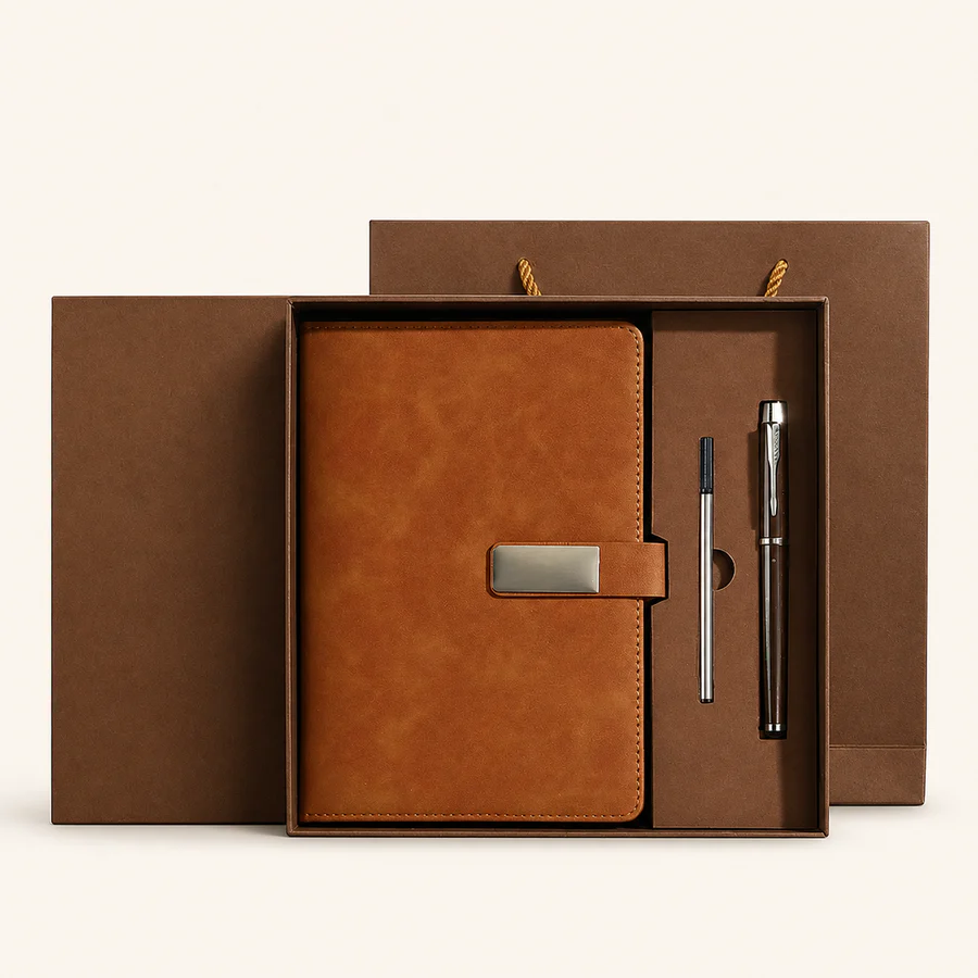 Premium A5 Clasp Notebook Gift Set