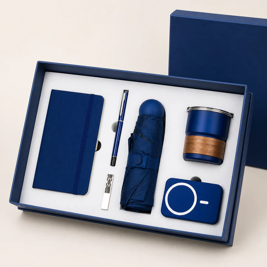 Navy Office & Travel Gift Set