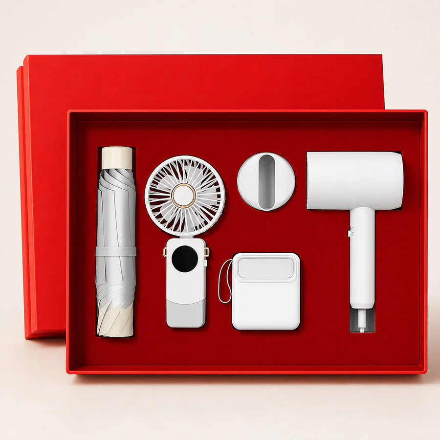 Red Travel & Personal Care Gift Set