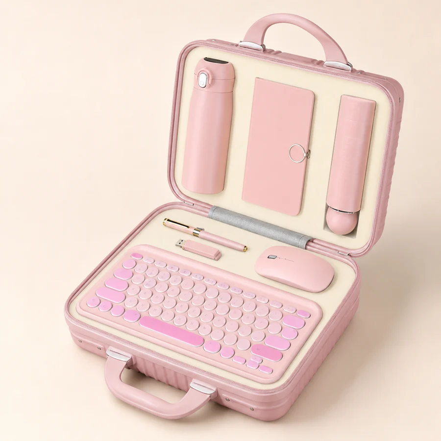 Premium Travel Case & Keyboard Gift Set